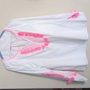 Tassled Blouse with beautiful pink and purple details